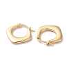 Rhombus Brass Hoop Earrings for Women EJEW-B056-03G-2