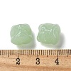 Baking Painted Transparent Glass Beads GLAA-C035-01G-3