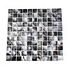 Natural Black Lip Mosaic Tiles Cabochons SHEL-Q029-10-1