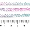 Transparent Painted Glass Beads Strands X1-DGLA-A034-T4mm-A10-3