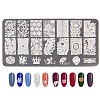 Lace Flower Stainless Steel Nail Art Stamping Plates X-MRMJ-L003-C01-1