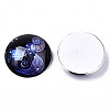 Flatback Glass Cabochons GGLA-S029-25mm-040-A-3