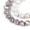 Anti-Tarnish Electroplate Glass Beads Strands EGLA-T021-10mm-15-01-2