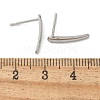 304 Stainless Steel Stud Earring STAS-C117-08P-3