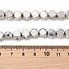 Electroplate Glass Beads Strands EGLA-F166-04B-P-4