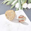 Brass Micro Pave Cubic Zirconia Stud Earrings EJEW-Z080-03G-02-2