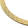 Ion Plating(IP) 304 Stainless Steel Herringbone Chain Bracelet BJEW-D028-02C-03G-2