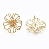 Brass Stud Earrings KK-S348-122-2