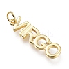 Brass Pendants ZIRC-I048-15G-05-1