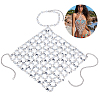 Iron & Clear Acrylic Chest Bikini Body Chains for Sexy Women AJEW-WH0348-730-1