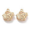 Brass Micro Pave Cubic Zirconia Pendants KK-M102-44G-1