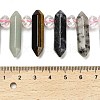 Natural Labradorite/Tiger Eye/Picture Jasper/Amethyst/Quartz Crystal/Blue Spot Jasper Double Terminated Point Beads Strands G-H069-A07-01-4