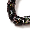 Handmade Dichroic Foil Glass Beads Strands DICH-U001-09I-3