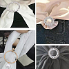 SUPERFINDINGS 9Pcs 9 Style Alloy Rhinestone Slide Bowknot Buckles & Scarf Clips Brooches JEWB-FH0001-06-6