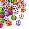 30Pcs Sport Theme Resin Rhinestone Beads RESI-TA0003-96B-2