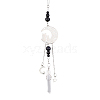 Natural Black Onyx Pendant Decorations PALLOY-PH01588-1