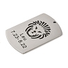 Non-Tarnish 304 Stainless Steel Pendants STAS-C098-01G-P-2