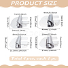 4Pcs 4 Styles Stainless Steel Sewing Rolled Hemmer Foot AJEW-LP0010-19B-2