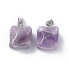 Natural Amethyst Pendants G-C002-02E-3