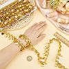 Polyester Lace Ribbon with Plastic Charms Tassel OCOR-WH0078-202A-01-3