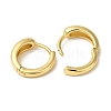 Brass Huggie Hoop Earrings for Women EJEW-C097-08G-05-2