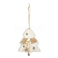 Wooden Pendant Decorations with Bell XMAS-PW0001-173C