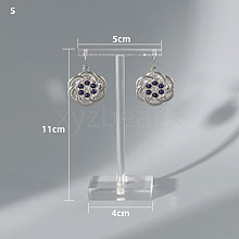T Shaped Acrylic Earring Display Stand CON-PW0001-146C-02B