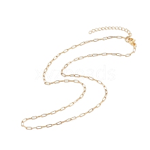 304 Stainless Steel Paperclip Chains Necklace for Women NJEW-JN03897