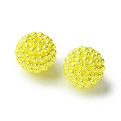 Imitation Pearl Acrylic Beads OACR-FS0001-45D-1