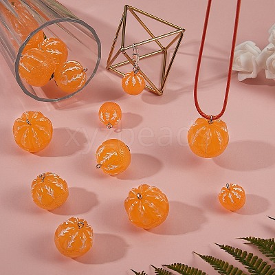 18Pcs 3 Style Opaque Resin Pendants RESI-SZ0001-61-1