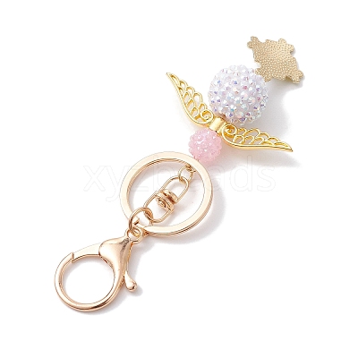 Resin & Alloy Enamel Pendant Keychain KEYC-JKC00763-1