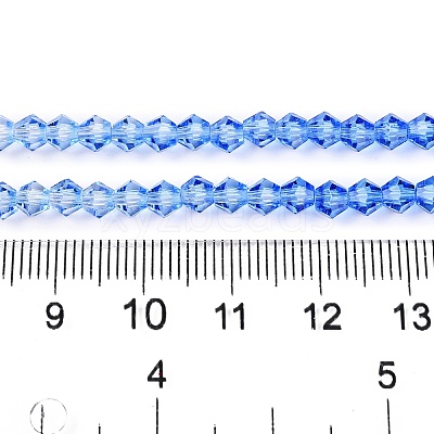 Gradient Color Baking Paint Glass Bead Strands LS-DGLA-A039-T4mm-A020-1
