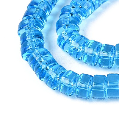 Transparent Glass Beads Strands GLAA-N026-3x6mm-T10-1