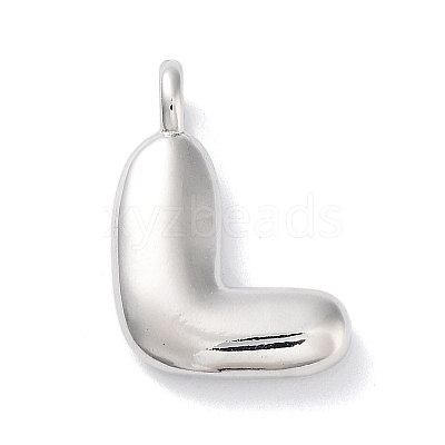 Rack Plating Brass Balloon Letter Pendants X-KK-C050-01P-L-1