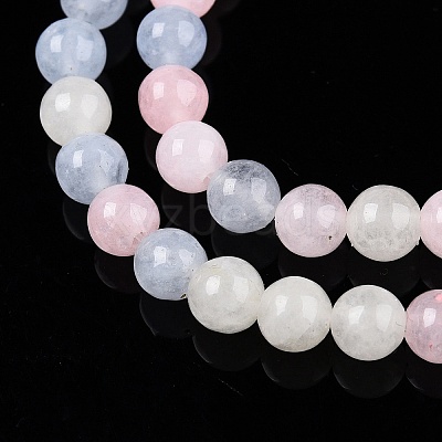 Dyed Natural White Jade Beads Strands G-T140-4mm-A03-1