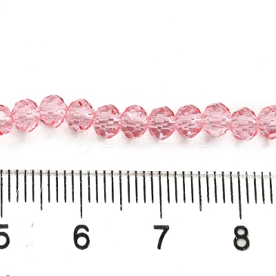 Transparent Baking Paint Glass Beads Strands DGLA-A034-T4mm-D08-1
