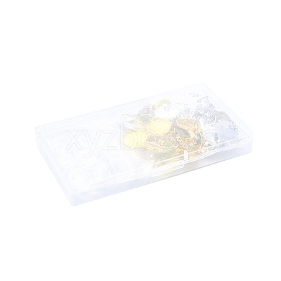 30Pcs 3 Colors Brass DIY Leverback Earring Settings KK-FS0002-10-1