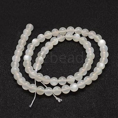 Natural White Moonstone Beads Strands G-F306-05AB-6mm-1