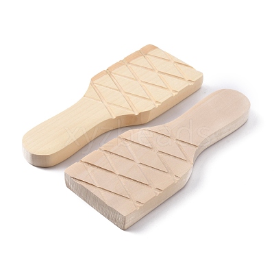 Wood Textured Clay Clapper Board TOOL-WH0051-48-1