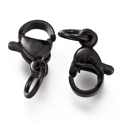 304 Stainless Steel Lobster Claw Clasps Ion Plating(IP) STAS-G240-01B-EB-1