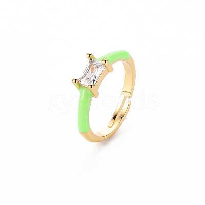 Brass Enamel Cuff Rings RJEW-T016-23J-NF-1