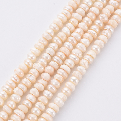 Natural Cultured Freshwater Pearl Beads Strands PEAR-N010-005-1