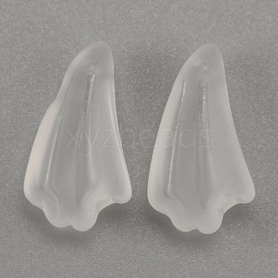 Frosted Glass Pendants GLAA-WH0033-21-1
