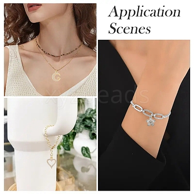 16Pcs 8 Styles Rack Plating Brass Micro Pave Cubic Zirconia Charms ZIRC-YW0001-30-1