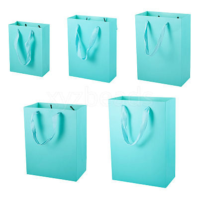 10Pcs 5 Sizes Kraft Paper Gift Shopping Bags Set ABAG-TA0002-23C-1