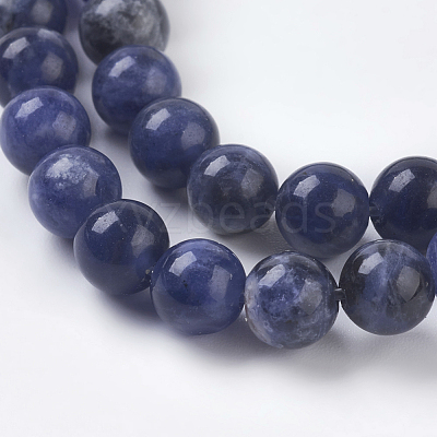 Natural Sodalite Beads Strands G-E110-6mm-3-1