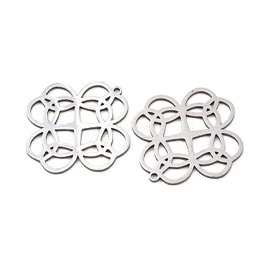 Hollow 201 Stainless Steel Pendants LS-STAS-I364-17P-1