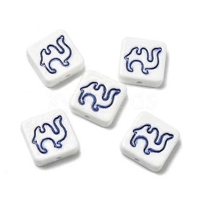Handmade Porcelain Beads PORC-Z004-02G-1