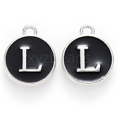 Platinum Plated Alloy Charms ENAM-S118-02L-P-1