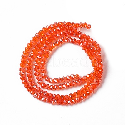 Electroplate Glass Beads Strands LS-EGLA-R048-2mm-21-1